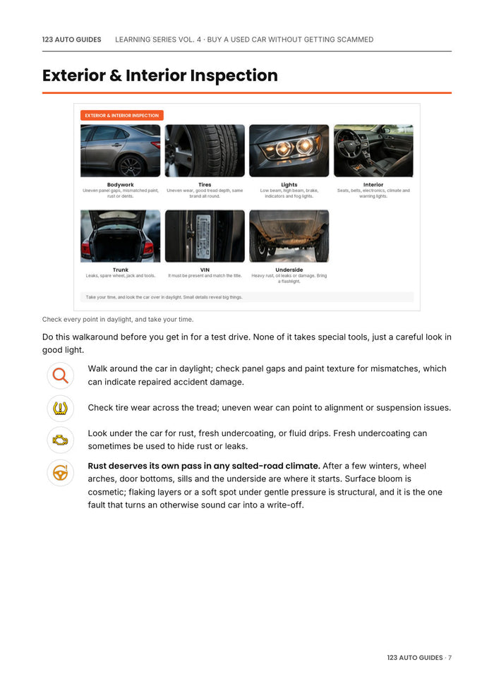 Vol. 4, Buying a Used Car, page 8