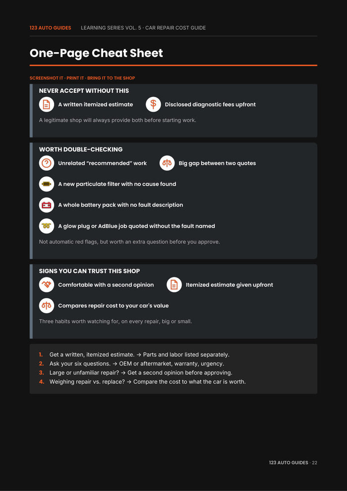 Vol. 5, Car Repair Costs, page 23