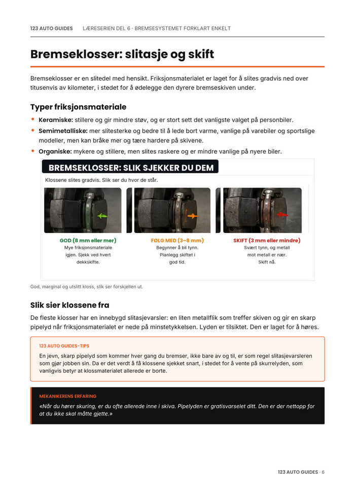Vol. 6, Bremsesystemet, side 7