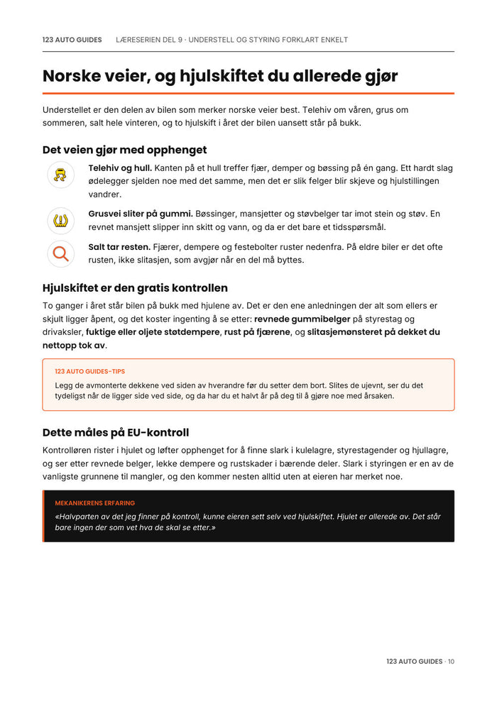 Vol. 9, Understell og styring, side 11