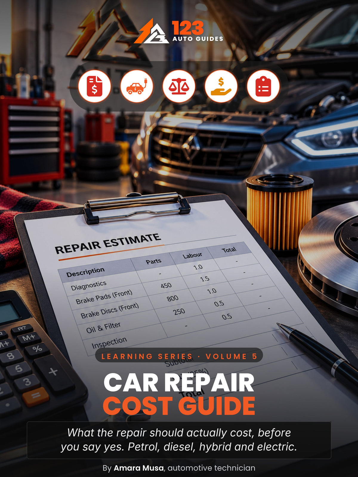 Car Repair Cost Guide, cover