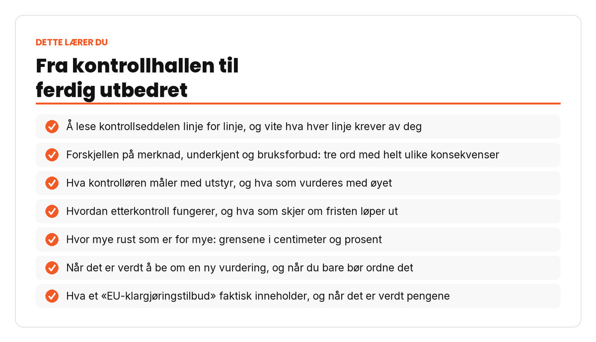 Dette lærer du om EU-kontrollen