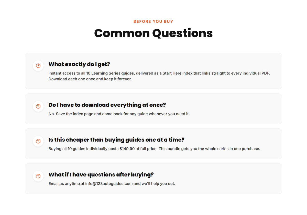 Common questions about the Learning Series Bundle