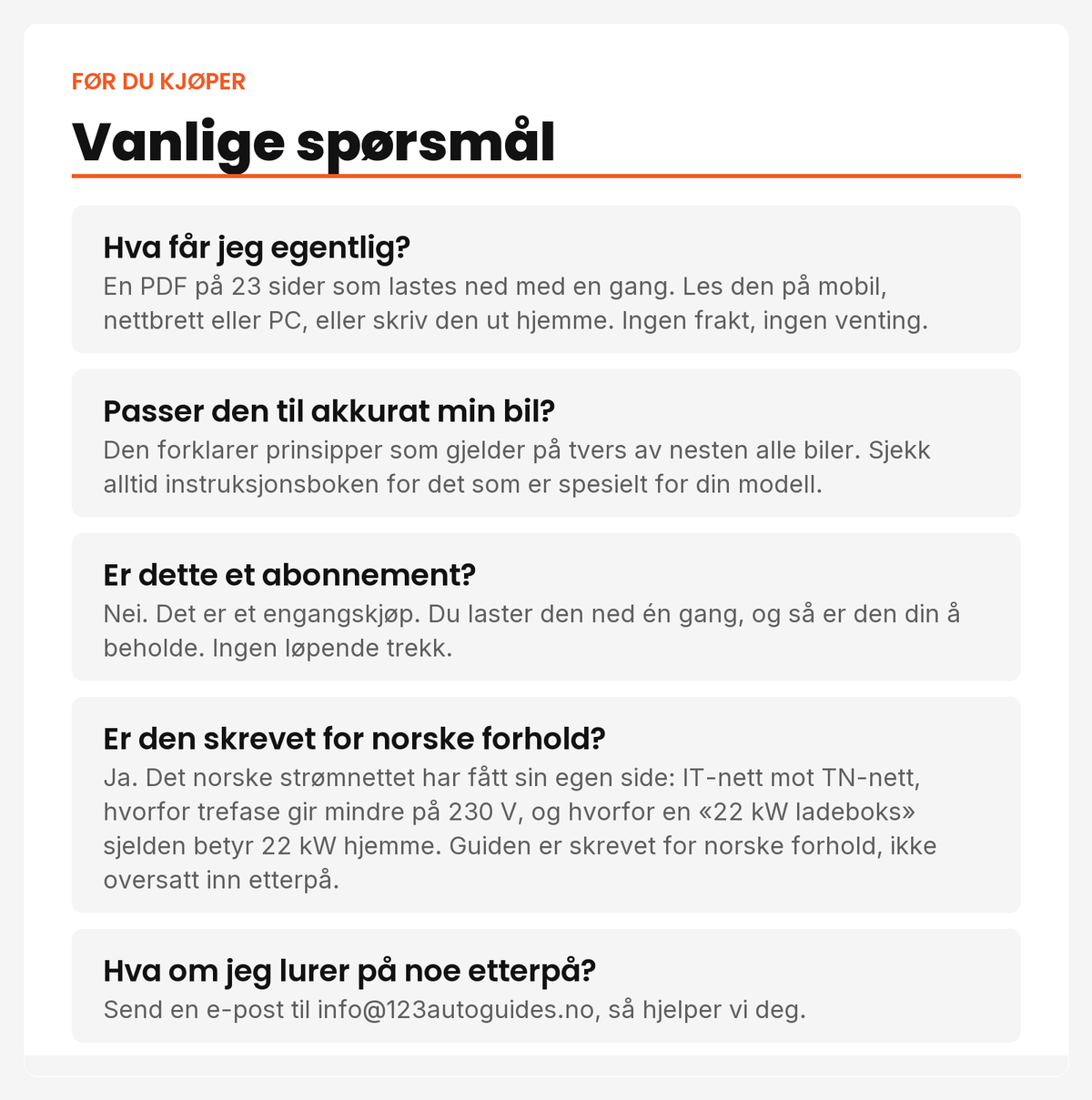Vanlige spørsmål før du kjøper Elbilteknikk forklart enkelt