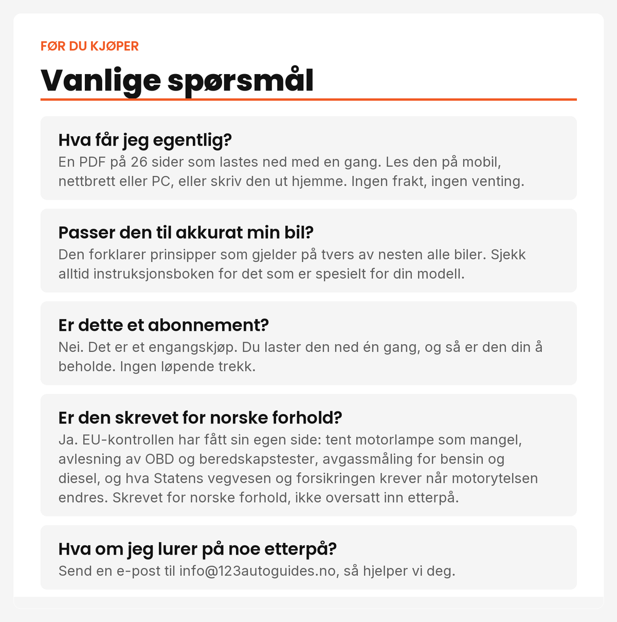 Vanlige spørsmål før du kjøper Motorstyring forklart enkelt