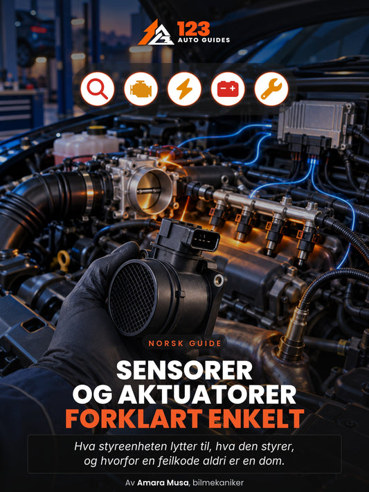 Sensorer og aktuatorer forklart enkelt, omslag